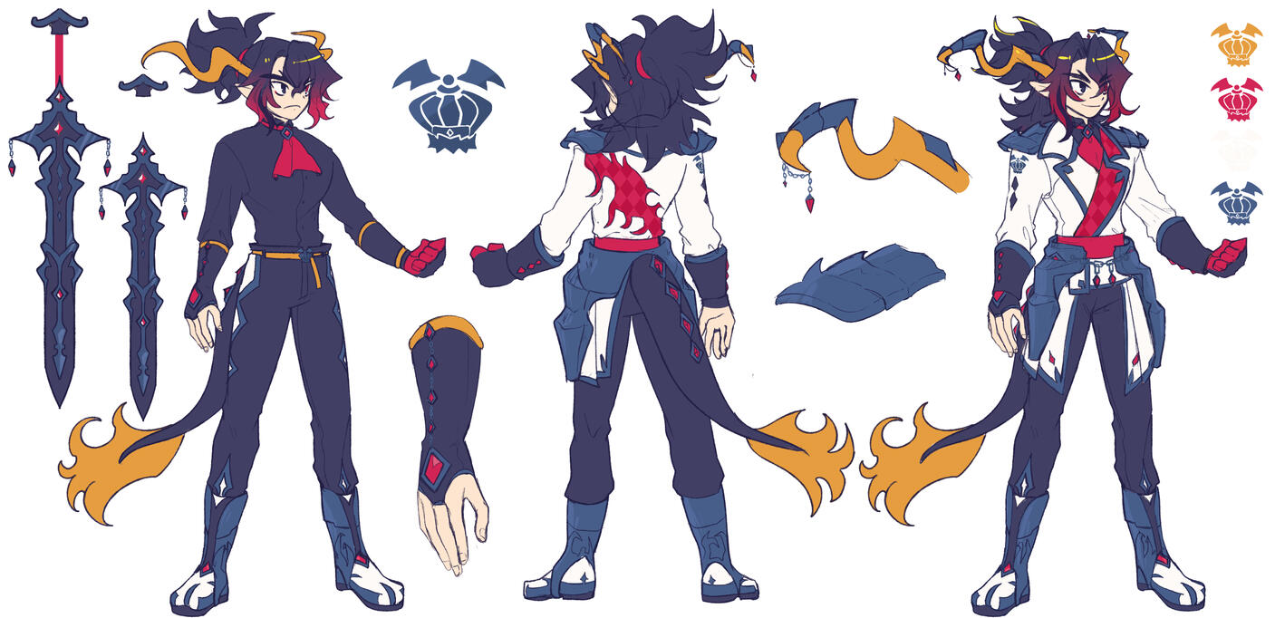 Black King Fuji Concept Sheet by @hikukastel