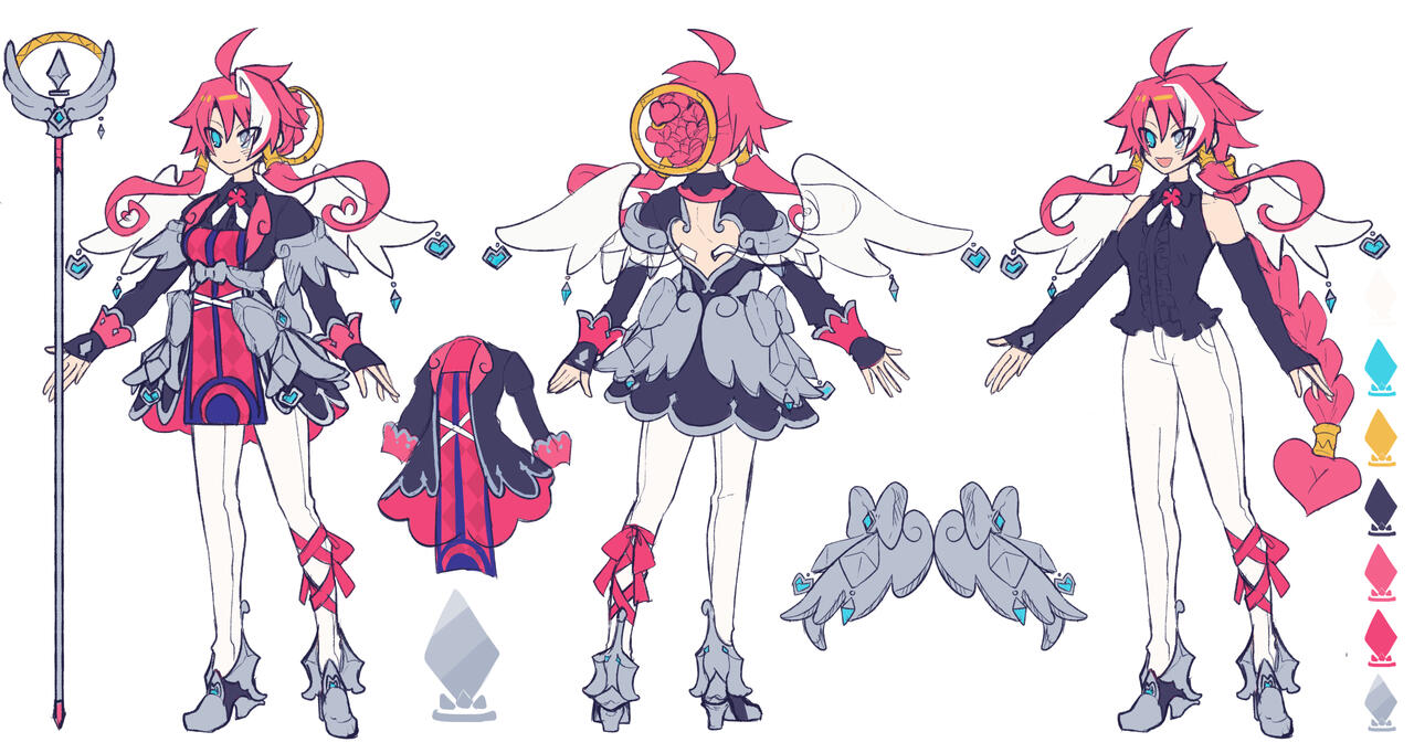 White Bishop Artina Concept Sheet by @hikukastel
