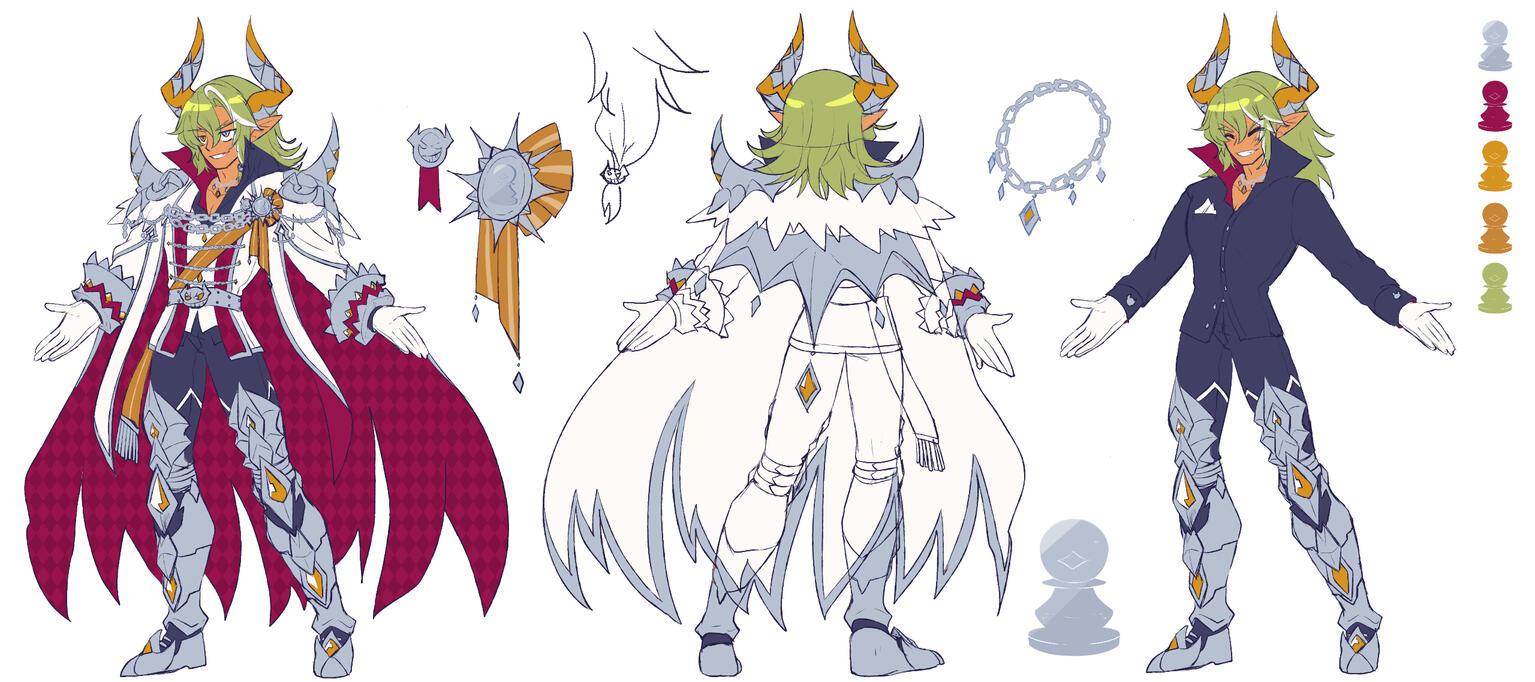 White Pawn Ivar Concept Sheet by @hikukastel