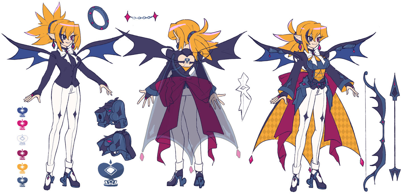 Black Queen Rozalin Concept Sheet by @hikukastel