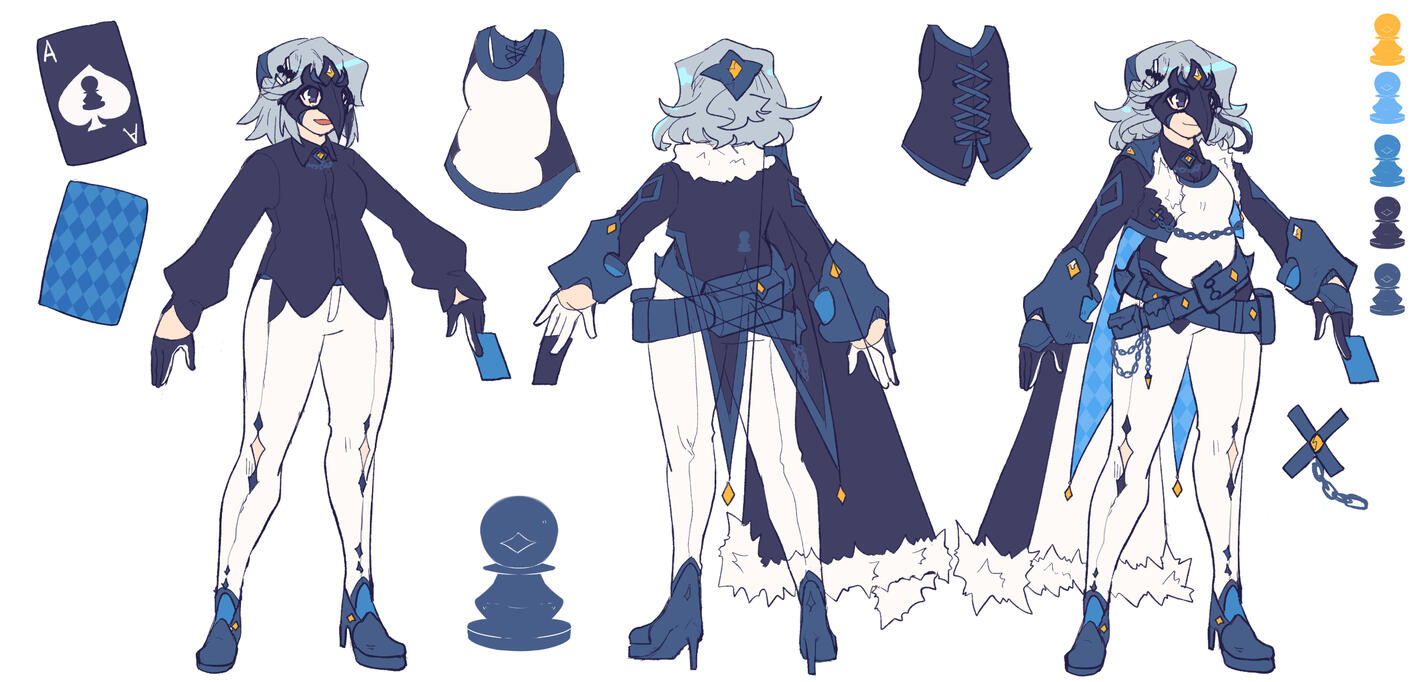 Black Pawn Asagi Concept Sheet by @hikukastel