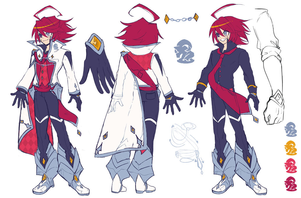 White Knight Adell Concept Sheet by @hikukastel