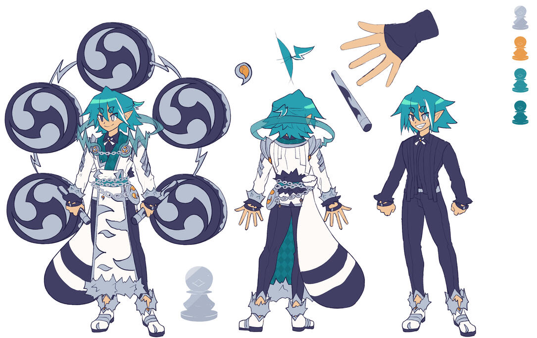 White Pawn Alexander Concept Sheet by @hikukastel