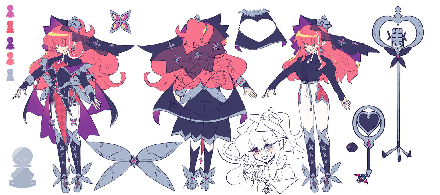 White Pawn Seraphina XENO Concept Sheet by @hikukastel