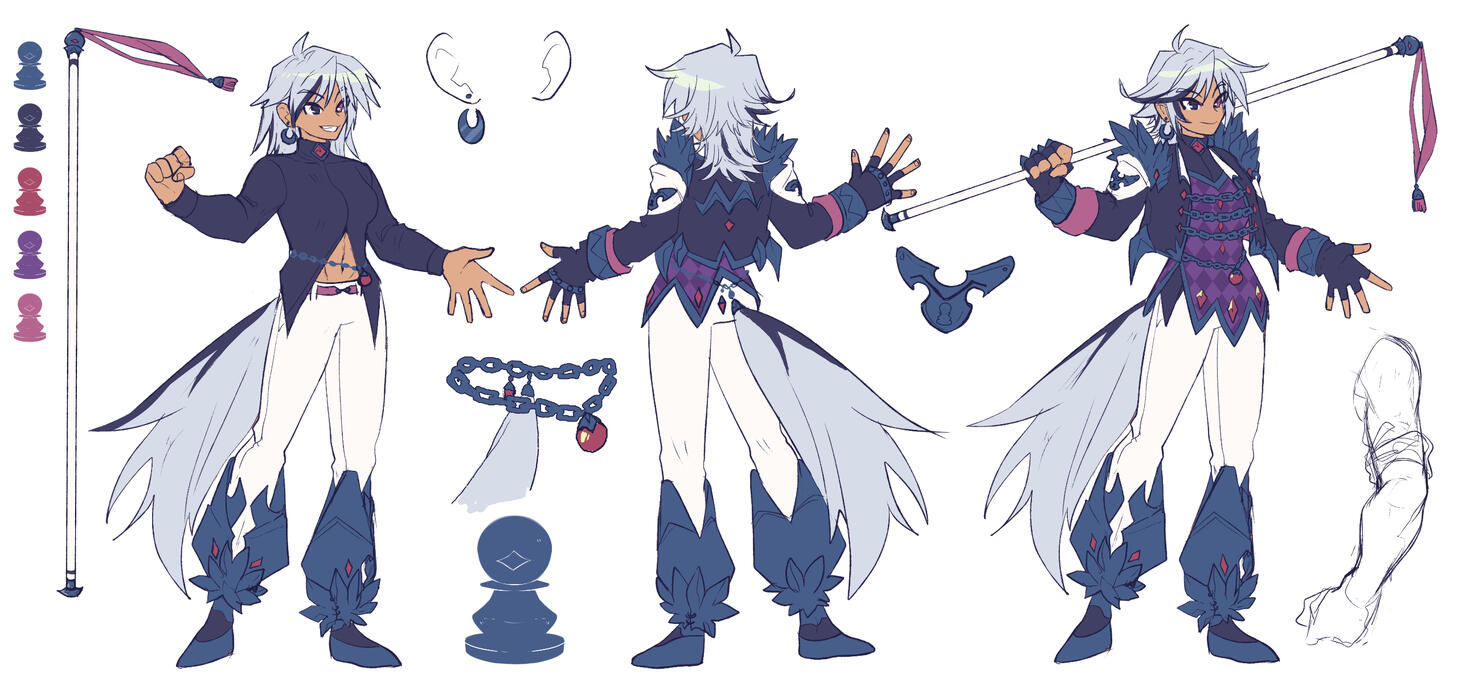 Black Pawn Gao Concept Sheet by @hikukastel