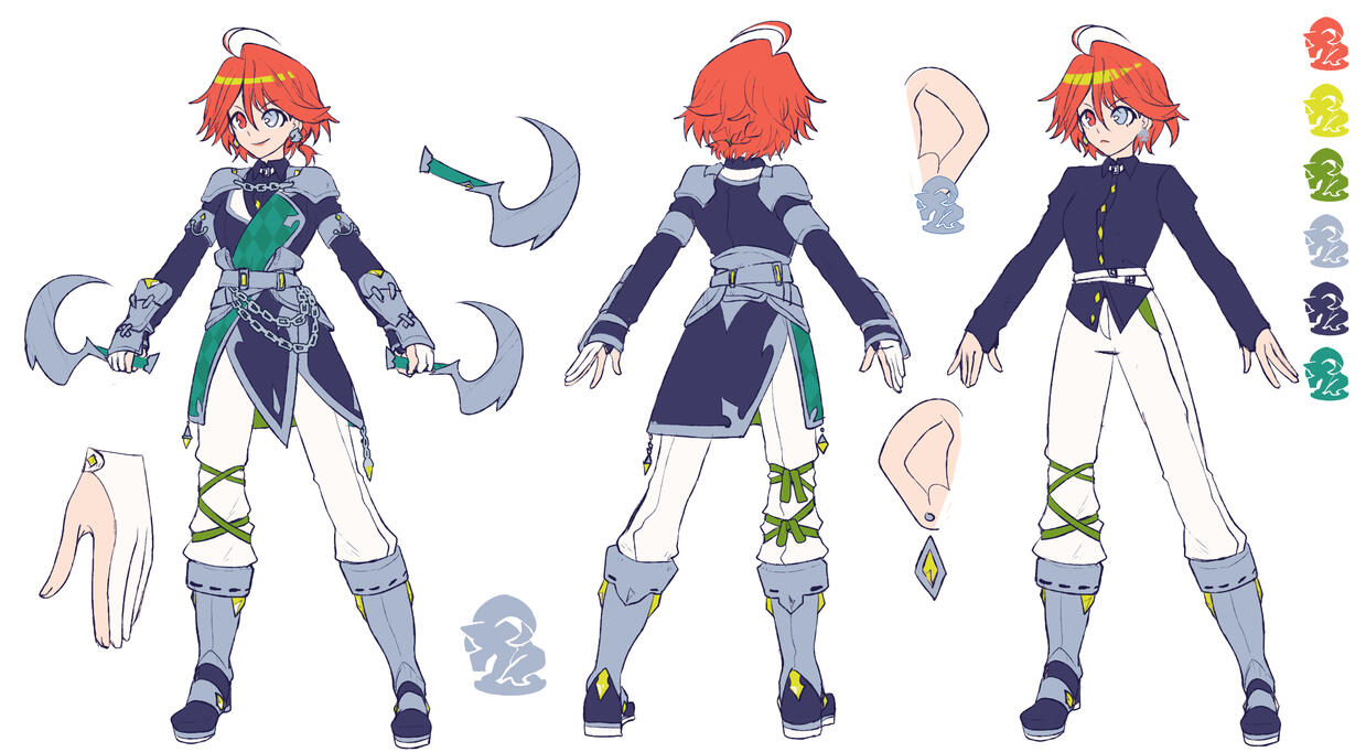 White Knight Revya Concept Sheet by @hikukastel