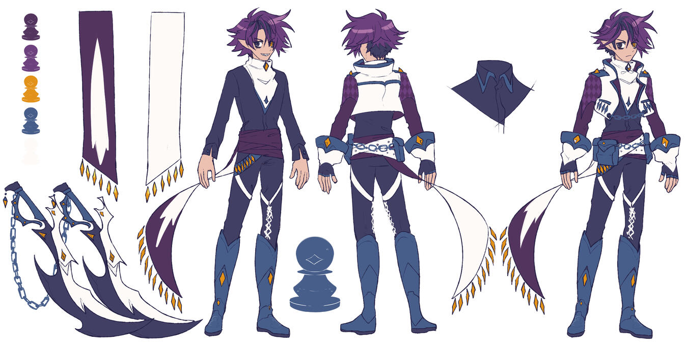 Black Pawn Diez Concept Sheet by @hikukastel