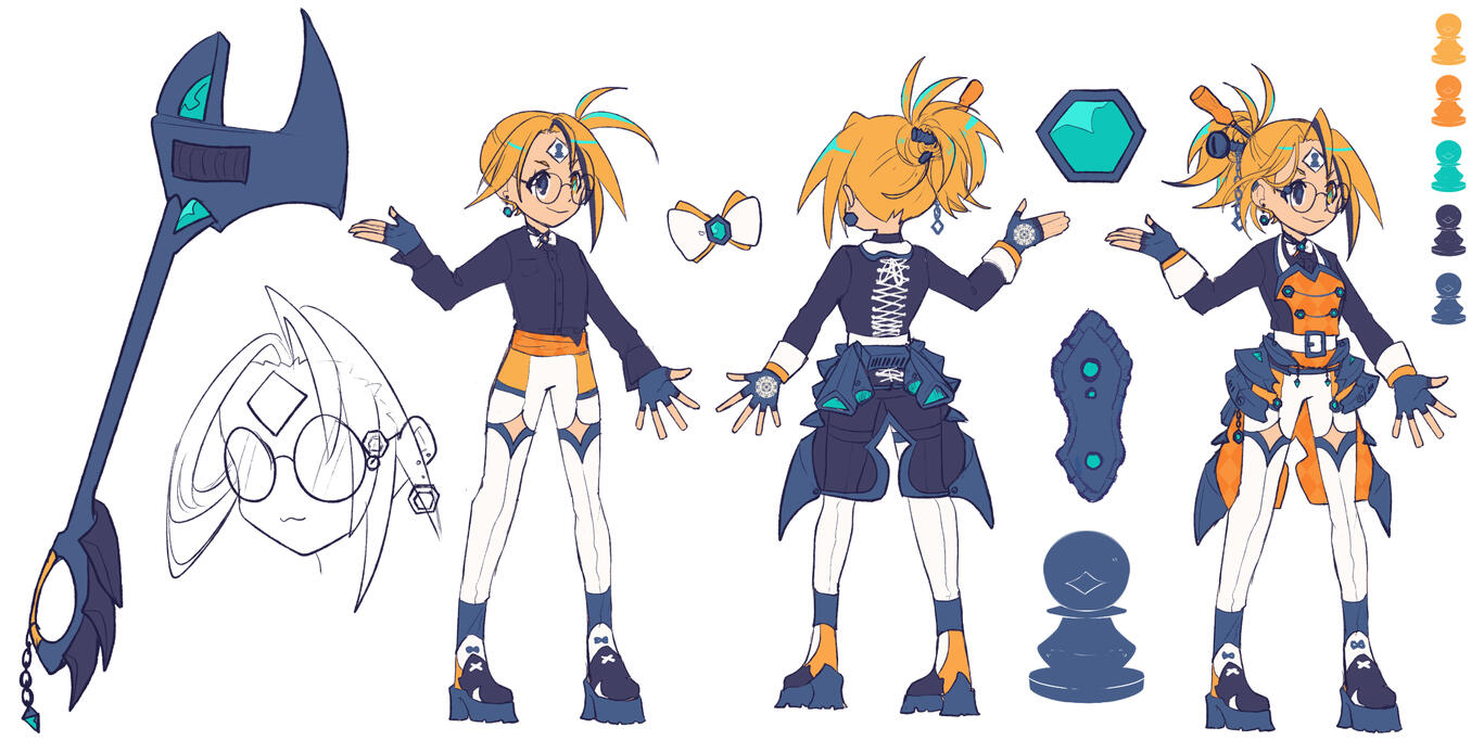 Black Pawn Nagi Concept Sheet by @hikukastel