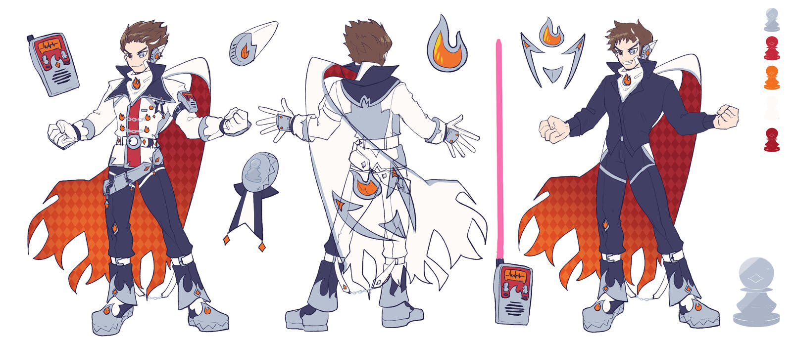White Pawn Pirohiko Concept Sheet by @hikukastel