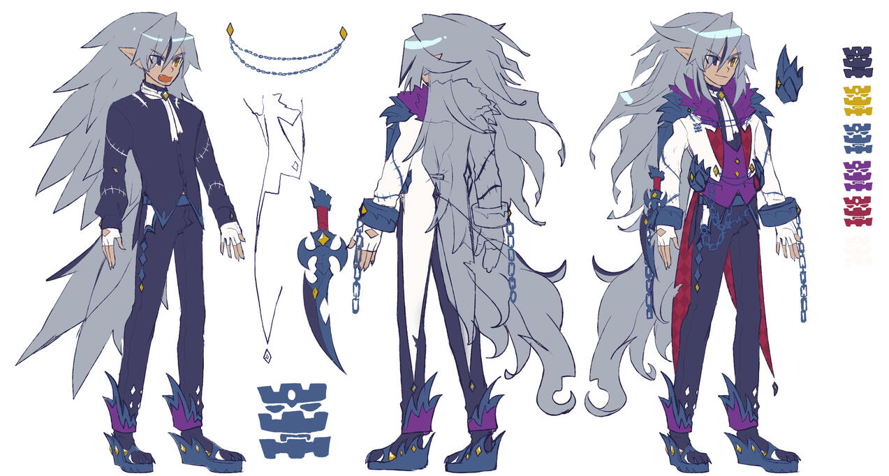 Black Rook Fenrich Concept Sheet by @hikukastel