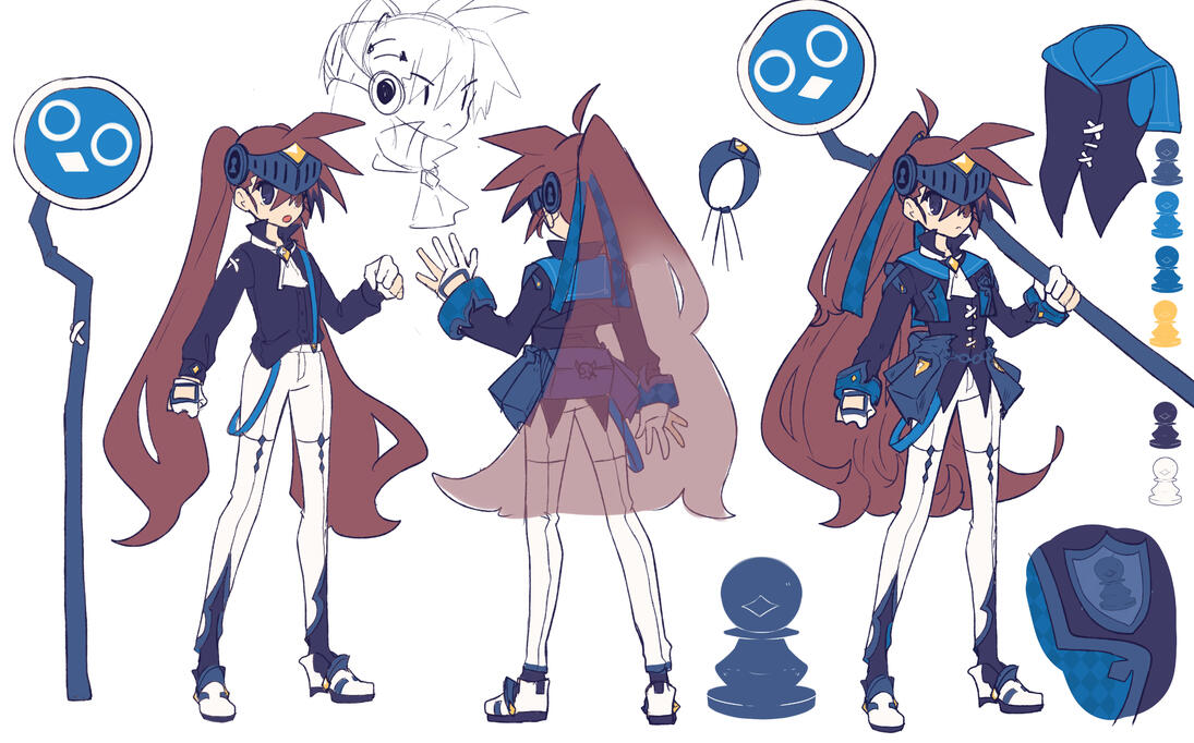 Black Pawn Fuka Concept Sheet by @hikukastel