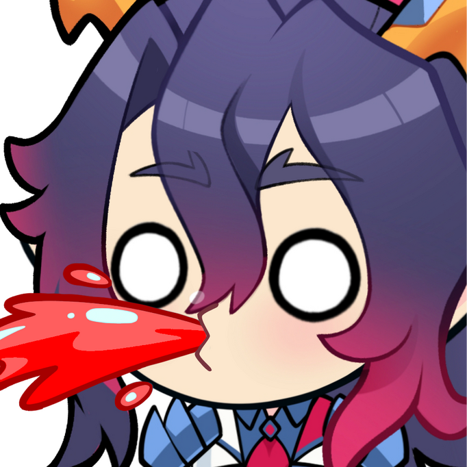 Black King Fuji Spitting Blood Emote by @EightyEightDesign