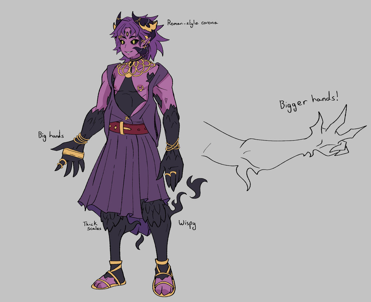 Black Emperor Fornelius Character Sheet by @LucDrawsThings