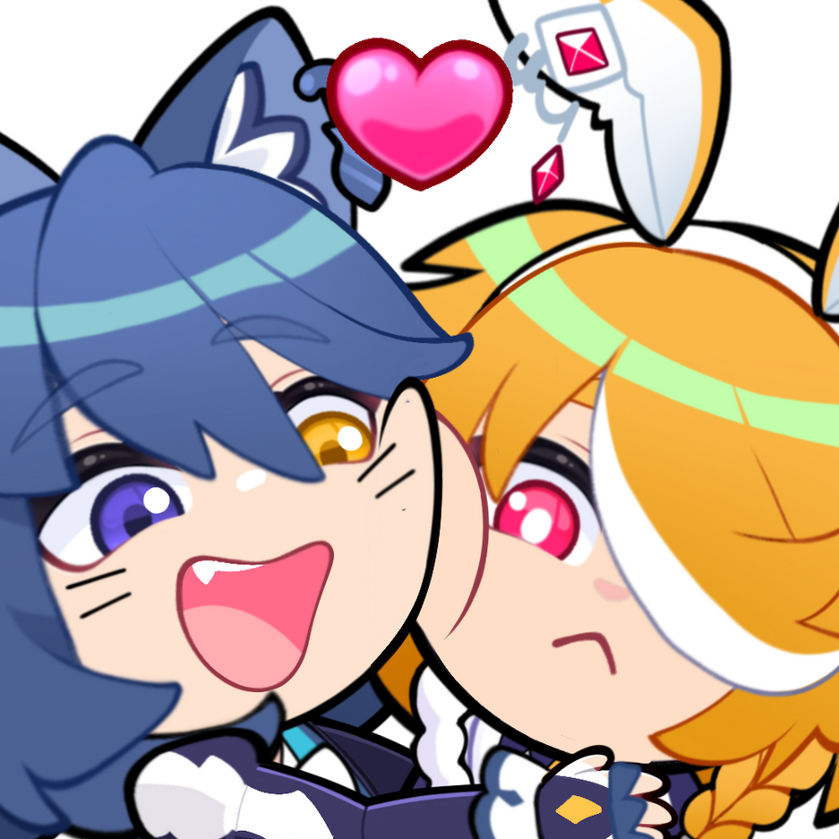 Black Rook Rutile and White Rook Usalia Rook Friends Emote by @EightyEightDesign