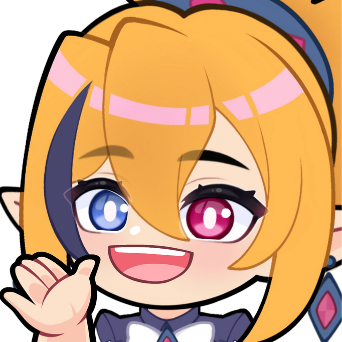 Black Queen Rozalin Hello Emote by @EightyEightDesign