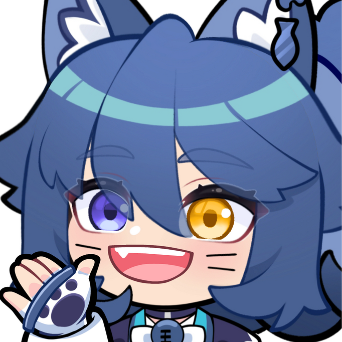 Black Rook Rutile Hello Emote by @EightyEightDesign