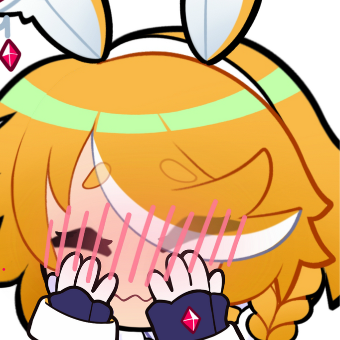 White Rook Usalia Blush Emote by @EightyEightDesign