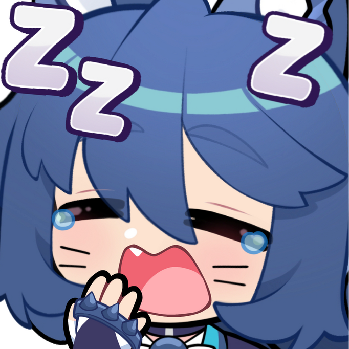 Black Rook Rutile Sleepy Emote by @EightyEightDesign