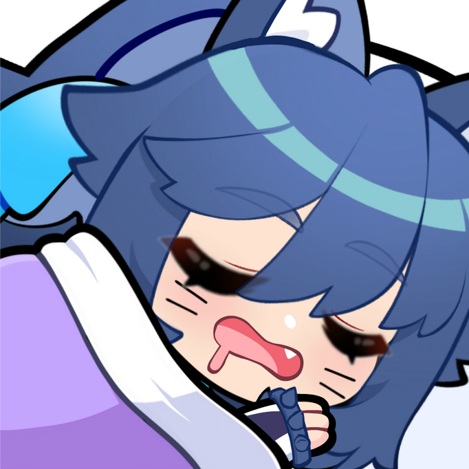 Black Rook Rutile Sleep Emote by @EightyEightDesign