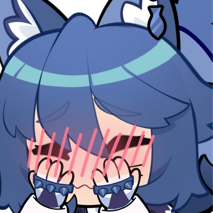 Black Rook Rutile Blush Emote by @EightyEightDesign