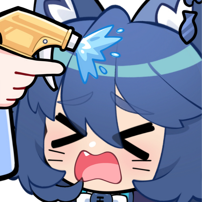 Black Rook Rutile Spray Emote by @EightyEightDesign