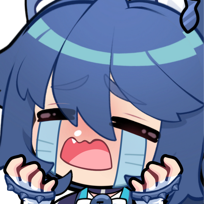 Black Rook Rutile Sob Emote by @EightyEightDesign