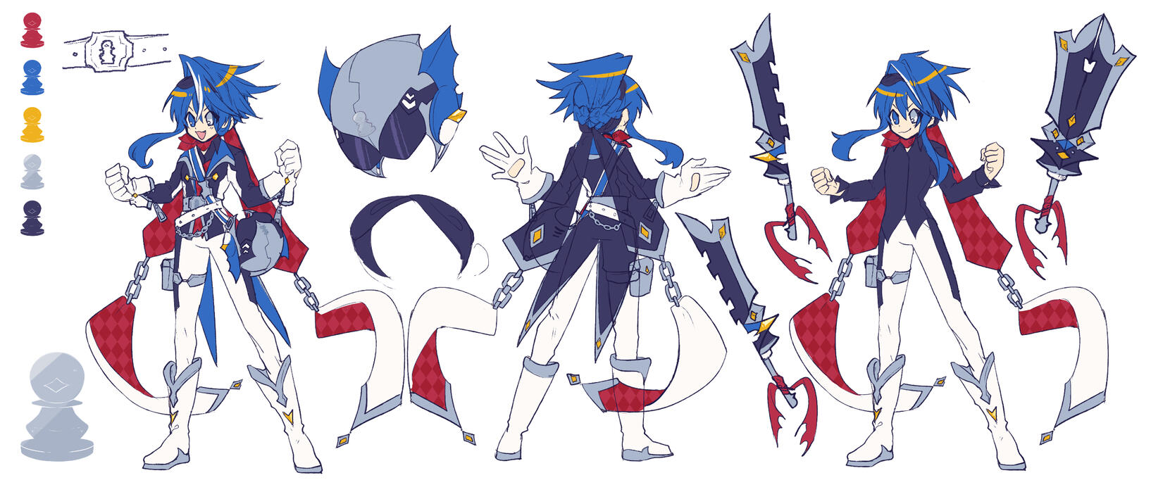 White Pawn Nisa Alt Concept Sheet by @hikukastel